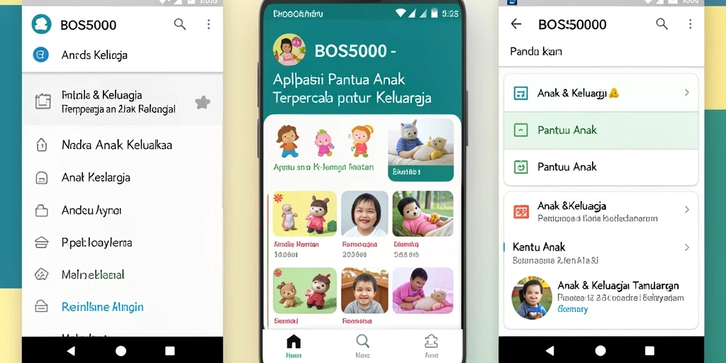 Tampilan antarmuka BOS5000 yang user-friendly untuk pantau anak.