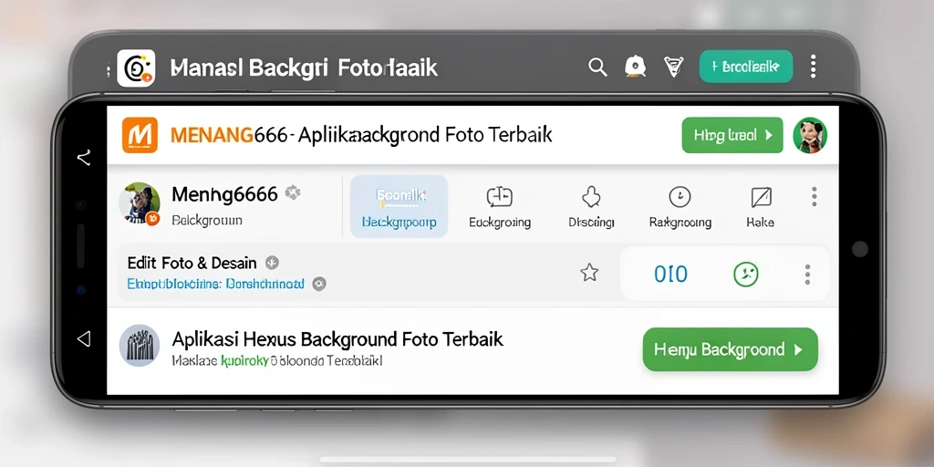 Screenshot antarmuka MENANG666 saat menghapus background gambar.