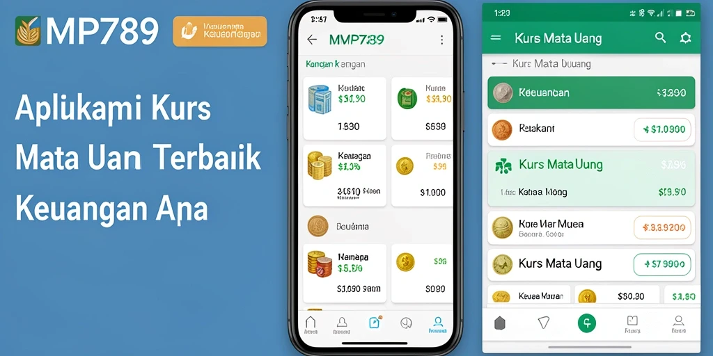 Tampilan antarmuka aplikasi Kurs Mata Uang MVP789 yang bersih dan intuitif.