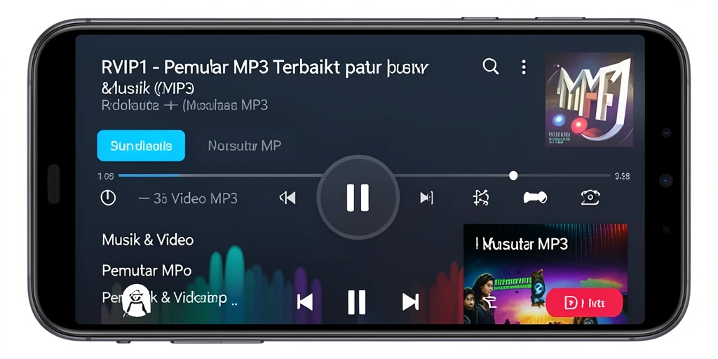 Tampilan antarmuka RVIP1 yang modern dan fungsional sebagai Pemutar MP3.