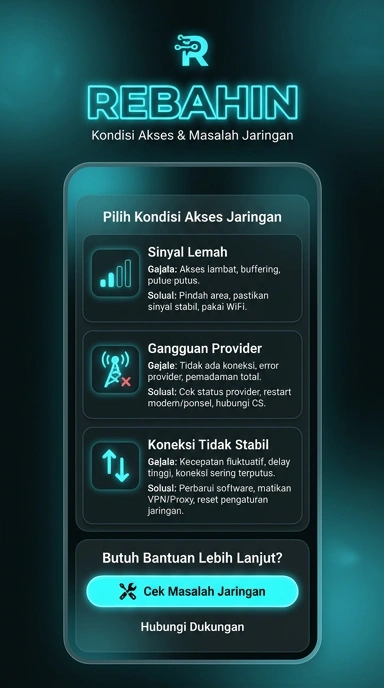 Halaman Link Alternatif Rebahin untuk Pengguna Android