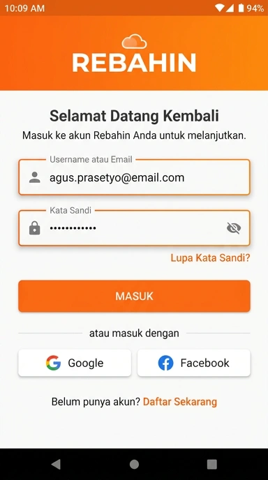 Panduan Masuk Akun Rebahin untuk Pengguna Android